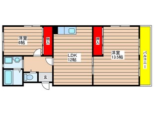 晴真マンションの物件間取画像